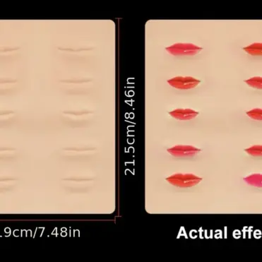 Piel sintética con labios a relieve — imagen 2