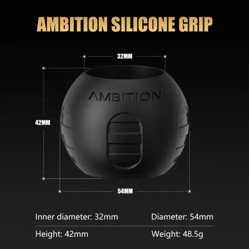 Grip Ambition de silicona para máquinas de 32 a 34mm — imagen 2