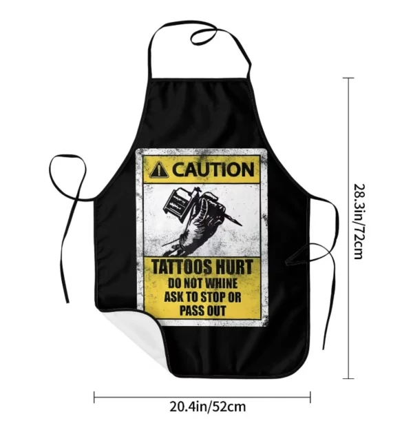 Delantal Caution's foto | Habana Tattoo Shop |  BizneCubano