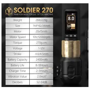 Ambition Soldier 270 con una batería miniatura 2